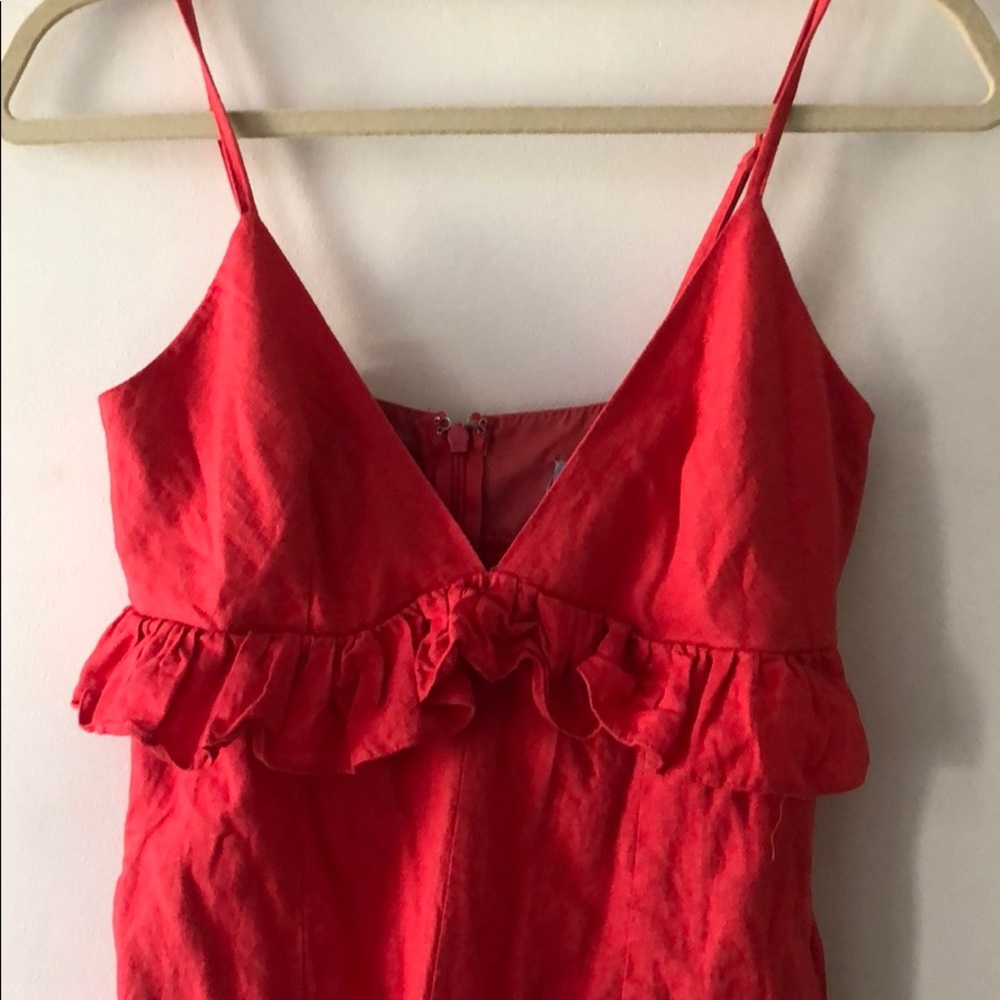ASOS Ted Linen Jumpsuit with Ruffle - Picture 3 of 3